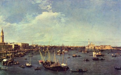 Harbor of San Marco by Giovanni Antonio Canal